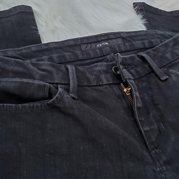 Joe's Jeans Honey Flared Leg Low Rise Black Premium Denim Pants - Picture 3 of 4